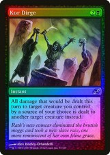 Kor Dirge FOIL Planar Chaos NM Black Uncommon MAGIC GATHERING CARD ABUGames