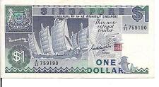 SINGAPORE, $1,P#18a, ND(1987) 
