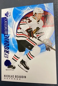 NICOLAS BEAUDIN 2020-21 SP UPPER DECK SP AUTHENTIC BLUE #133 ROOKIE R/C Chicago - Picture 1 of 2