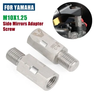 For Yamaha TW200 SR400 TDM850 FZ8 M10x1.25 Side Mirrors Adapter Screw Bolt Riser - Picture 1 of 24