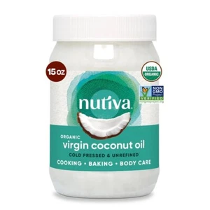 Aceite De Coco Organico Extra Virgen Para Cabello Piel Comestible Natural Virgin - Picture 1 of 9