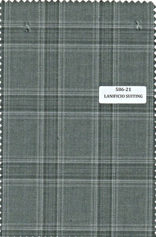 Серый костюм ткани оконное стекло коробка чеки клетку шерсти костюм брюки ткани 5 ярдов - Изображение 1 из 1