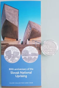 MDS SLOWAKEI 10 EURO 2024 BU "80 JAHRE SLOWAKISCHER NATIONALAUFSTAND", SILBER - Bild 1 von 4