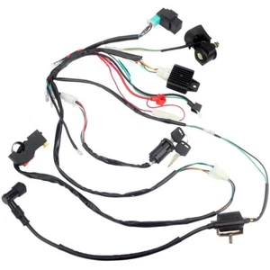 Motorcycle CDI Wiring Harness Loom Ignition Solenoid-Coil-Rectifier-Kill-Switch - Bild 1 von 3