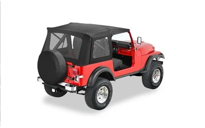 Bestop 54599-15 Black Supertop Classic Squareback Soft Top for 76-95 Wrangler YJ - Изображение 1 из 3