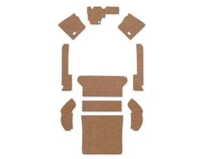 VW Volkswagen Beetle 1968 sedán - juego de alfombras tejido cuadrado alemán tostado 10 piezas Foto 1 de 3