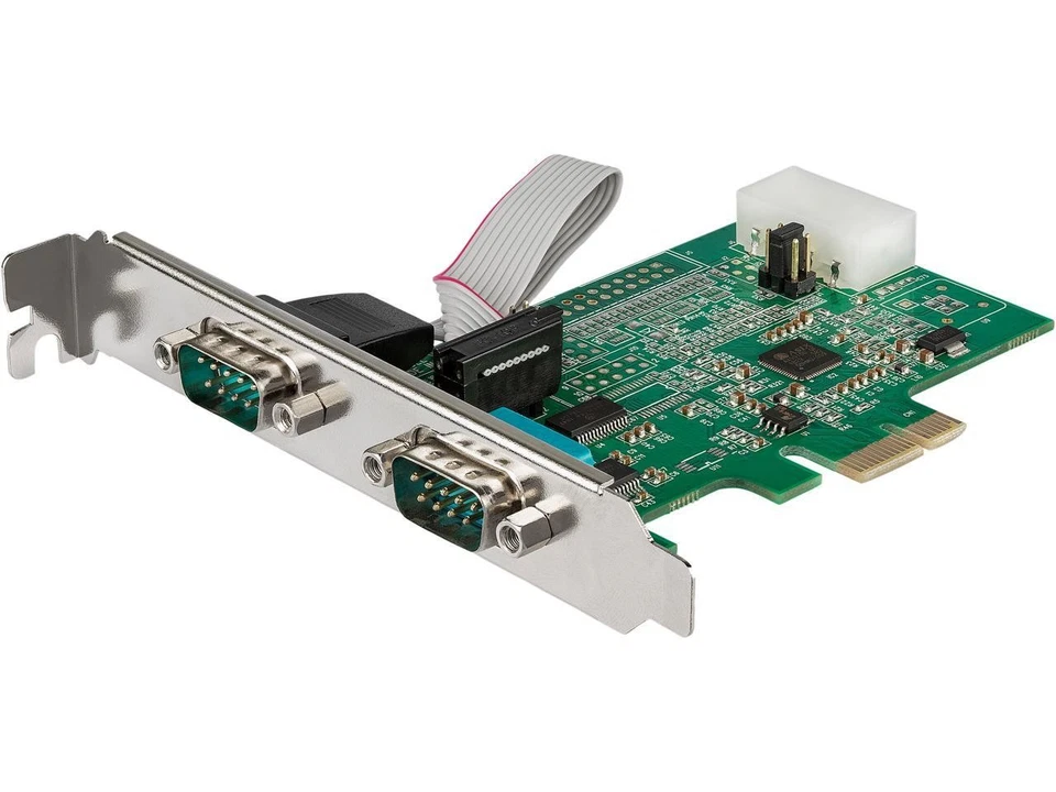 StarTech PEX2S953LP 2 Port Rs232 Serial Adapter Card With 16950 UART - PCIe