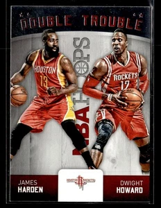 2015-16 Hoops #9 James Harden / Dwight Howard Double Trouble card - Picture 1 of 2