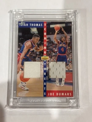Jersey Fusion Combo Edition 2023 Isaiah Thomas and Joe Dumars Jersey Swatch/50 Foto 1 de 2