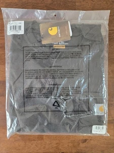 T-shirt Carhartt uomo taglia L manica lunga abbigliamento da lavoro tasca vestibilità originale K126 DKB - Foto 1 di 2