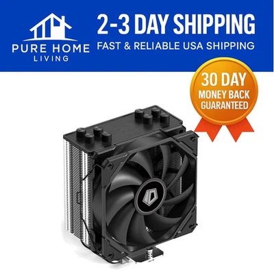 Ultra-Quiet CPU Cooler with 4 Heatpipes & Speed-Control 120mm Fan for Gaming PCs - Image 1 of 4