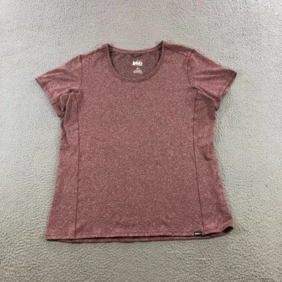 REI кооператив футболка женщин L красный быстрый сухой охлаждения лагерь на открытом воздухе - Изображение 1 из 4