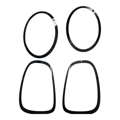 MINI F56 OEM Front + Rear Light Surrounds 51137449209 210 F55 F57 Gloss Black - Image 1 of 4