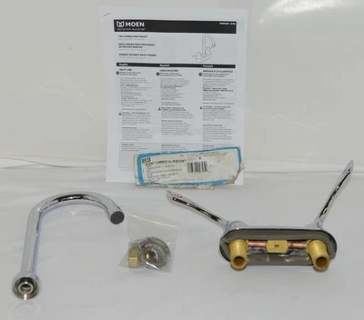 Moen 8938 Commercial MBition Two Handle Bar Faucet Chrome - Image 1 of 4