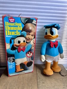 Vintage 1970 Dancing Donald Duck Romper Room / Mickey Mouse Club Figure W/ Box - Picture 1 of 7