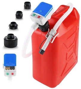 Bomba de transferencia de combustible con sensor de parada automática y adaptador de 4 tanques, manguera de 51" de 2,4 GPM... - Imagen 1 de 7
