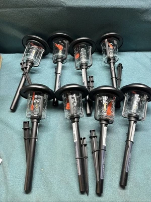 Hampton Bay Laurelview Weather Resistant LED Outdoor Solar Path Light 8 Pack - Image 1 of 3