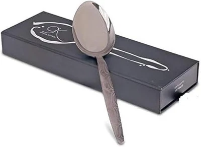 Cuchara Kunz Gris | Edición Especial Patrón Damasco | Acero Inoxidable 18/10 Foto 1 de 2