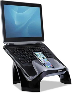 Fellowes Smart Suites Laptop Riser with USB Hub Black/Clear 8020201 - Afbeelding 1 van 2
