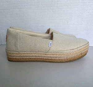 Toms Valencia cremefarbene Slipper Größe 11 - Bild 1 von 10