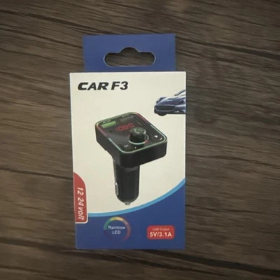 NEW Bluetooth Car MP3 Player FM Transmitter Wireless Radio Adapter USB Charger - Image 1 of 3