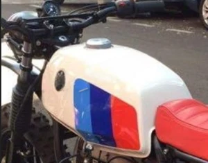 BMW R80 GS R80GS R45 R65 White Red Blue Painted Steel Fuel Tank 1980-1987 Model - Picture 1 of 5