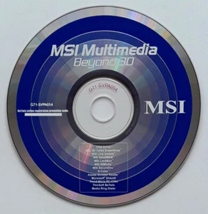 MSI Multimedia Beyond 3D NEW Driver Software for GeForce Video Cards CD - Picture 1 of 1