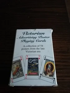 Viktorianisches Werbeplakat Spielkarten - vollständig & sehr guter Zustand - Bild 1 von 3