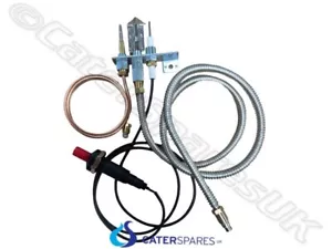 TANDOORI PILOT ASSEMBLY KIT BURNER IGNITION THERMOCOUPLE SHAAN SHAHi CLAY OVEN - Picture 1 of 24