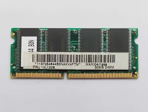 VINTAGE IBM 144pin 32MB SDRAM LAPTOP MEMORY RAM MODULE 10L1226 - Picture 1 of 2