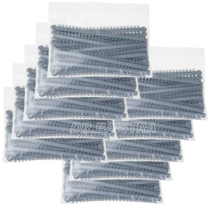 10 Packs Dental Orthodontic Elastic Ligature Ties Gray Latex 1000pcs/Pack - Picture 1 of 12