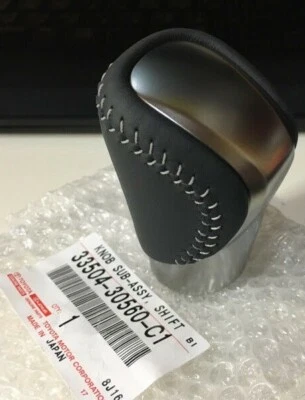 Toyota Lexus GS GS300 GS350 GS450 Leather Shift Knob 33504-30560-C1 OEM  Genuine Foto 1 de 4