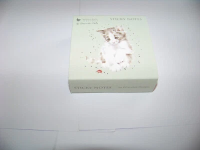 Wrendale Design Haftnotiz süße Katze mit Marienkäfer 250 Blatt 80 x 80mm