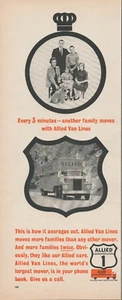1963 Allied Van Lines America's Number 1 Mover You Can Trust Vintage Print Ad - Bild 1 von 1