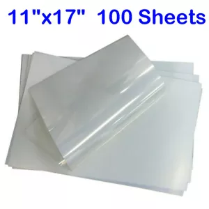 100Sheets 11"x17" Waterproof Inkjet Semi-Transparency Film for Silk Screen Print - Foto 1 di 8