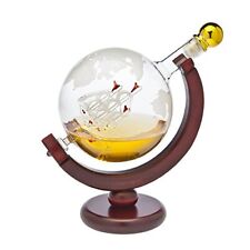 Whiskey Decanter Globe for Liquor Scotch Bourbon Vodka Wine 850ml