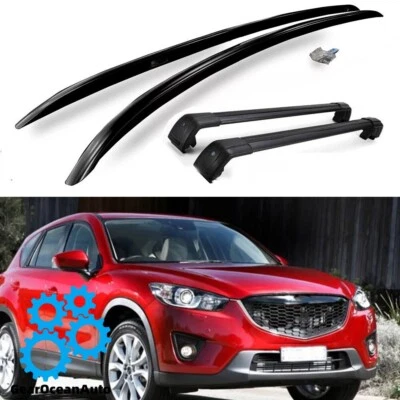 Barra transversal barra portaequipajes de techo 4 piezas para Mazda CX-5 CX5 2012-2016 Foto 1 de 4