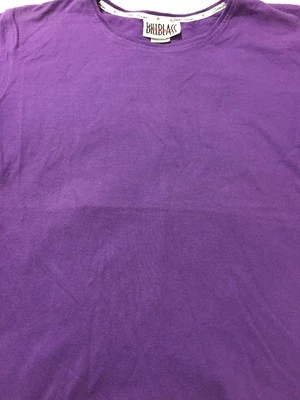 Camiseta Bill Blass Para Mujer Talla Grande Púrpura 100% Algodón S/S Cuello Redondo Foto 1 de 4