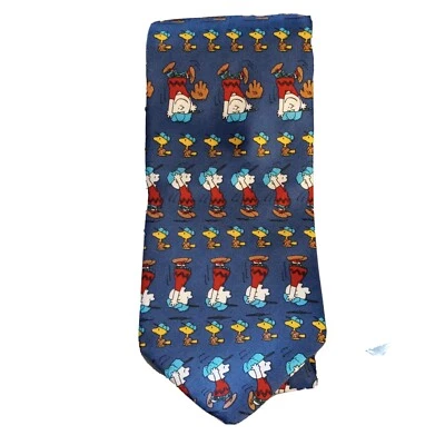 Vintage Peanuts de Balance Inc, The Tie Works, Snoopy & Woodstock Foto 1 de 4