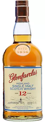 Glenfarclas 12 Year Old Single Malt Scotch Whisky 1L Bottle • 120.51$