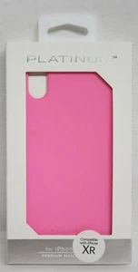 Platinum - Silicone Case for Apple iPhone XR - Hot Pink - Picture 1 of 2