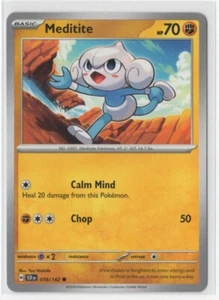 Pokemon Stellar Crown 078/142 Meditite - Picture 1 of 1
