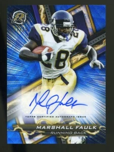 2023 Topps Composite Resurgence MARSHALL FAULK Blue Surge Auto #07/15 Rams HOF - Picture 1 of 1