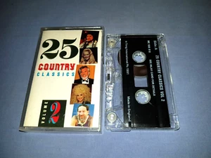 V/A 25 COUNTRY CLASSICS VOLUME TWO CASSETTE TAPE (PS #154) - Picture 1 of 2