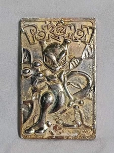 1999 Pokemon 23K Gold Plated Mewtwo Trading Card Burger King Limited Edition! - Picture 1 of 6