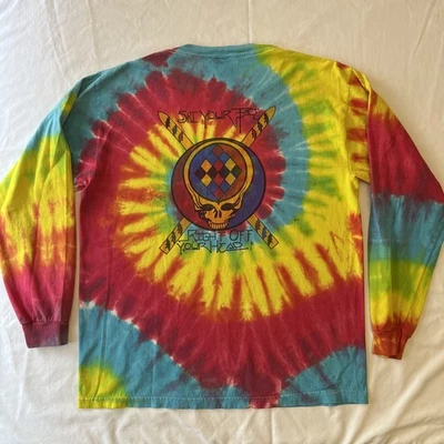 Vintage Grateful Dead Ski Your Face Off Big Sky Montana Tie Dye Long Sleeve M - Image 1 of 4