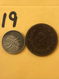 1883 & 1926 Mexico - 2 Centavos - World Coins - Picture 1 of 5
