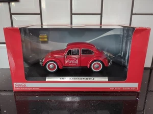 Coca-Cola 1966 Volkswagen Beetle with Cases Of Coke New In Box, Slight Damage - Picture 1 of 7