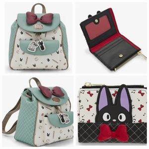 NEW! Studio Ghibli Kikis Delivery Service Jiji Backpack And WALLET SET NWT - Picture 1 of 9