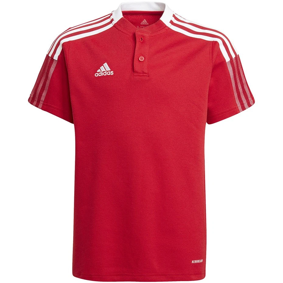4062065167681 adidas Tiro 21 Polo Red Jersey GM7346 128cm No name - Image 1 of 1